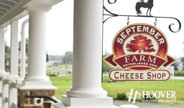 September Farm Cheese Shop Sign