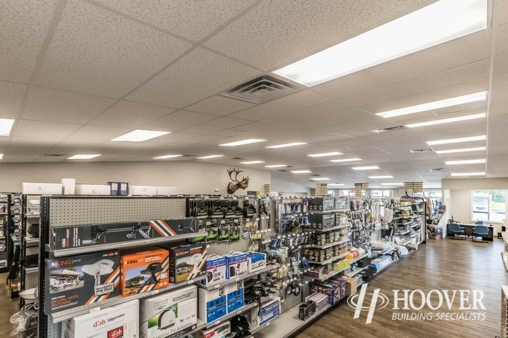 interior shot of store