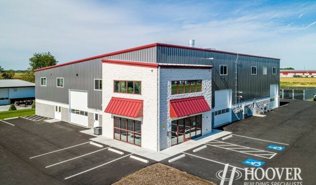 completed commercial auto body shop