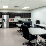 view of newly created office breakroom space