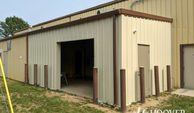 Small steel building addition