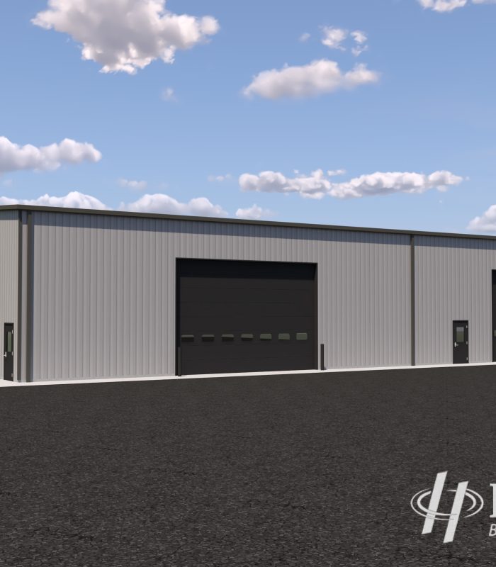 Storage Building_Ash Gray Siding_Charcoal Trims