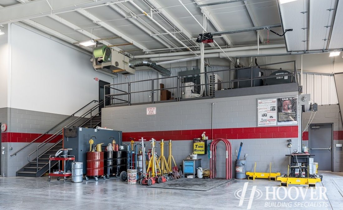 interior shot of commercial building projects interior garage design