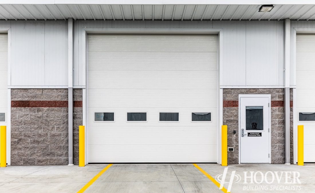 attached garage to commercial building