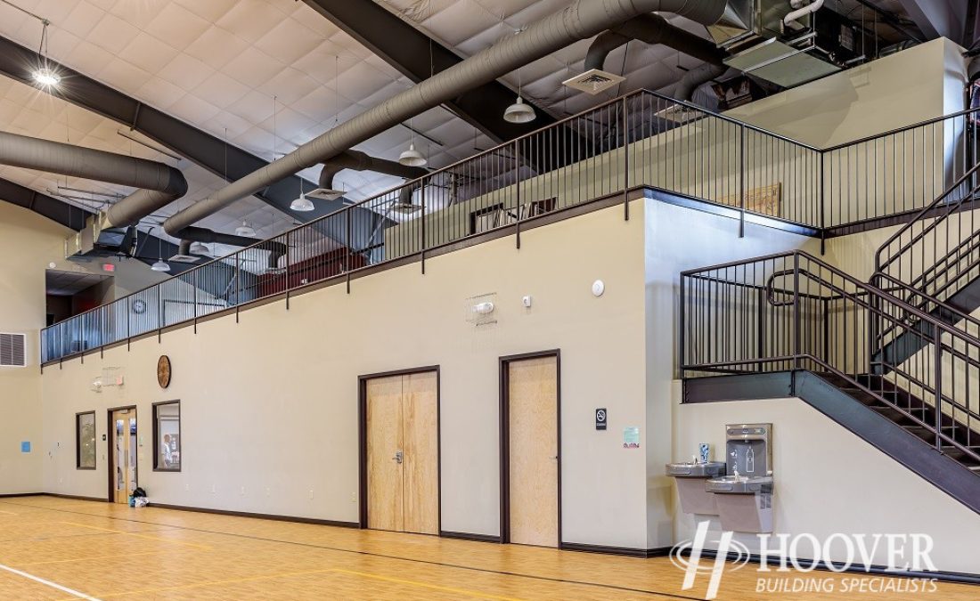 locker rooms in community center