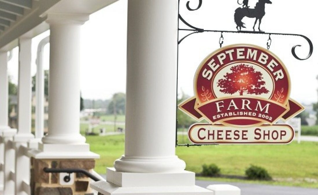 September Farm Cheese Shop Sign