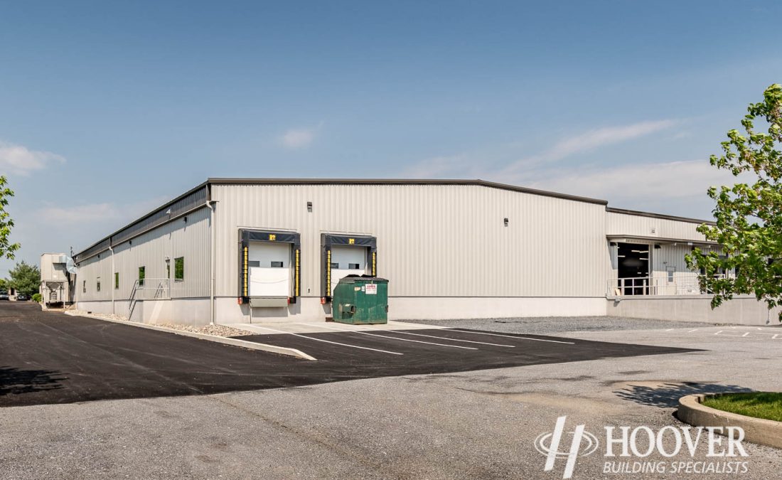 steel building with loading dock